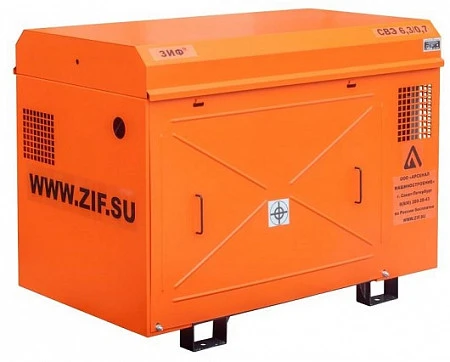 Станция компрессорная электрическая уличная ЗИФ-СВЭ-5,2/0,7 в кожухе с пакетом "Север"