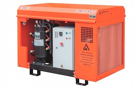 Станция компрессорная электрическая уличная ЗИФ-СВЭ-5,2/0,7 в кожухе с пакетом "Север"