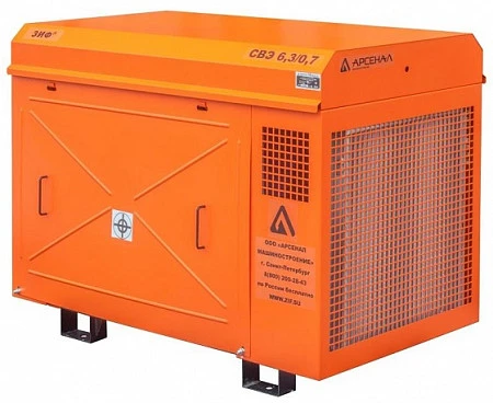 Станция компрессорная электрическая уличная ЗИФ-СВЭ-5,2/0,7 в кожухе с пакетом "Север"