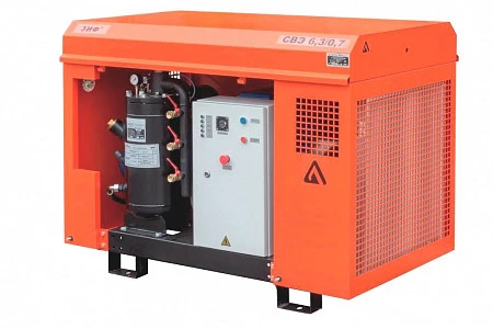 Станция компрессорная электрическая уличная ЗИФ-СВЭ-7,2/1,0 в кожухе с пакетом "Север"